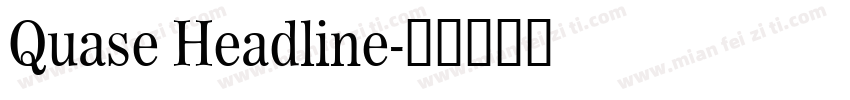 Quase Headline字体转换